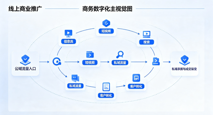 靖安县线上商业推广怎么做？全域流量闭环搭建与低成本转化实战指南